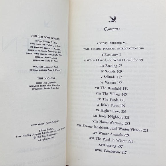 1962 Walden Henry David Thoreau Concord Massachusetts Nature Prose New England - Picture 4 of 7